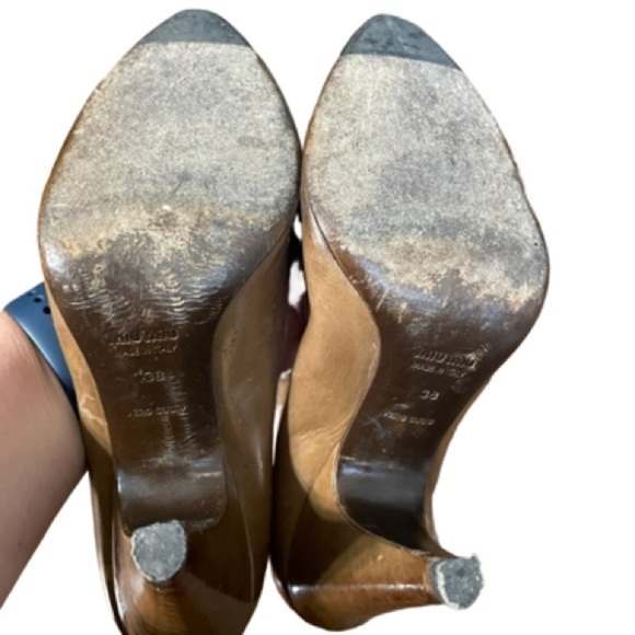 Miu Miu Brown Leather Pumps - Picture 6 of 6